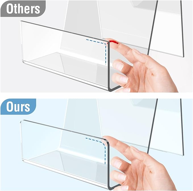 6 Pack Acrylic Book Stand, Book Display Holder, Display Stand - Image 3