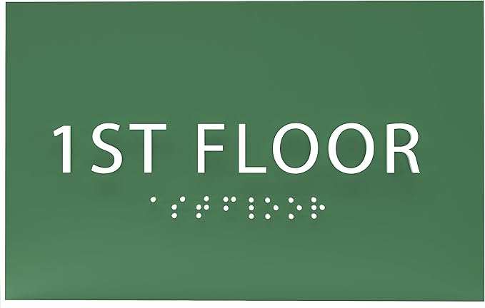 6" X4" 1st Floor Sign by ADACentralSigns
