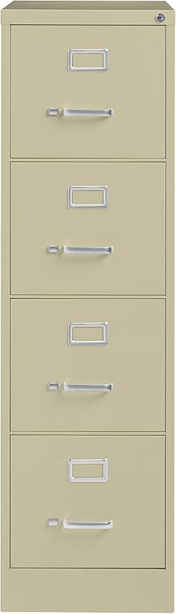 Commercial 4 Drawer Letter Width Vertical File Cabinet - Image 2