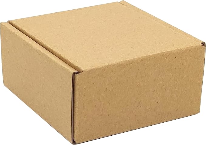 Small Brown Shipping Boxes for Small Business Pack of 25-4x4x2 inches Cardboard - Image 5