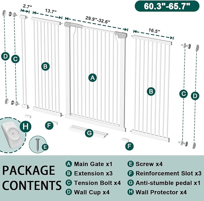 Fairy Baby 40.5" Extra Tall Pet Gate - Image 2