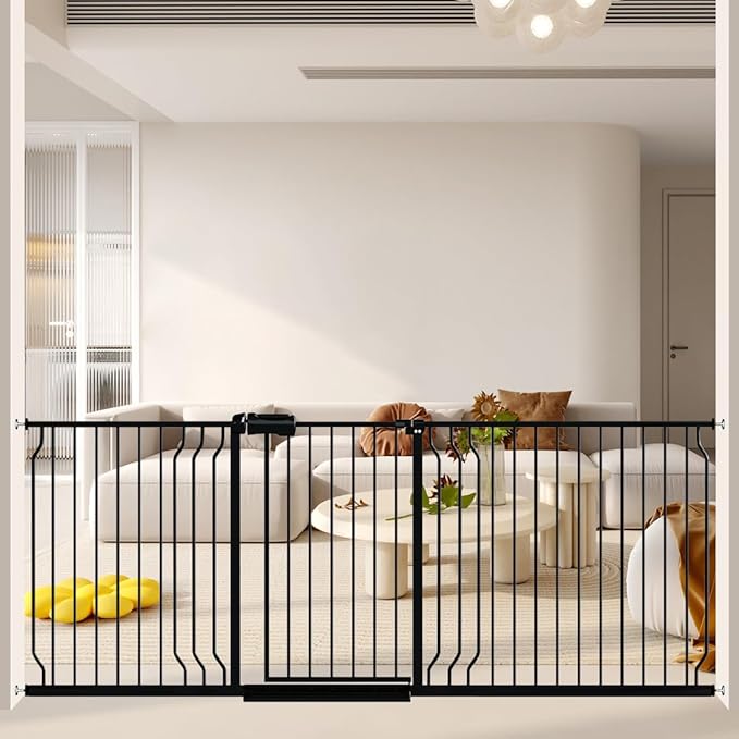 TSAYAWA Baby Gate Extra Wide Fits 29.51-85.81 inch Wide Opening by TSAYAWA