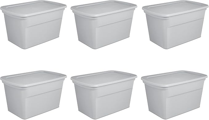 Sterilite 30 Gal Storage Tote, Stackable Bin by Sterilite