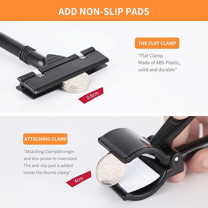 Mlici Sign Clips Merchandise Sign, Plastic Adjustable Clip Sign Holder Stand - Image 5