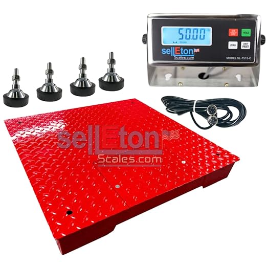 SellEton SL-700-2x2-2.5K 24" x 24" Industrial Floor Scale - Image 2