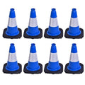8 Pack 12 Inch Blue Safety Cones Durable by OranclUS
