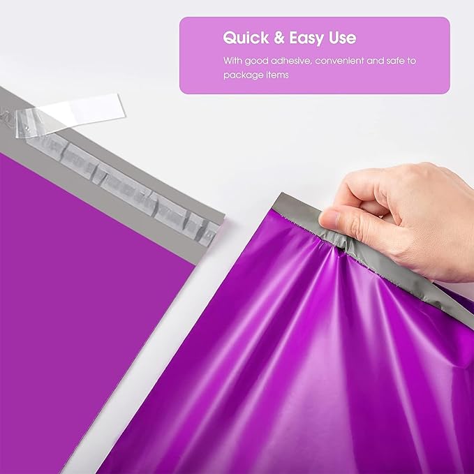 Metronic Poly Mailers 10x13 100 PC, Small Shipping Bags Mailing Envelopes Self - Image 4