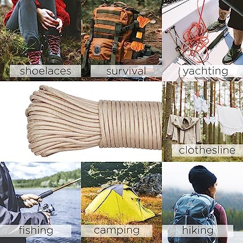 Paracord Rope 550 lb 4mm – Parachute Cord – Utility Camping Rope - Image 6