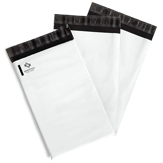 KKBESTPACK 6x9 Poly Mailers Envelope Shipping Bags Pack of 1000 White by KKBESTPACK