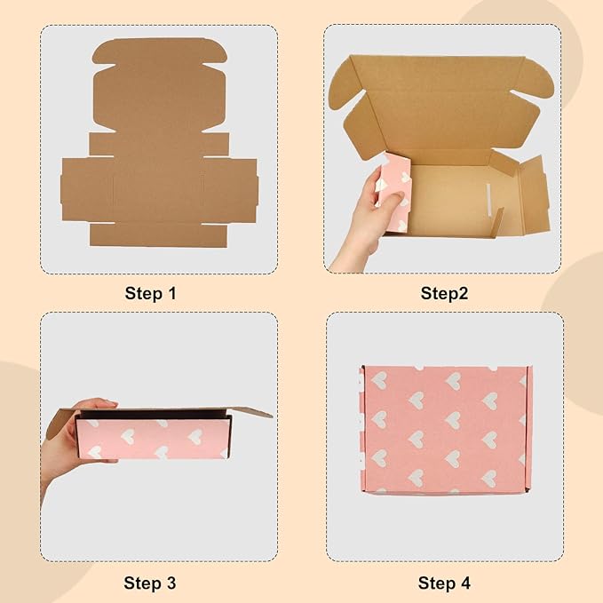 Green Recyclable Cardboard Small Gift Mailer Boxes - Image 3
