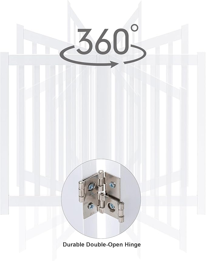 LZRS Freestanding Dog Gate 30 inch Tall - Image 5