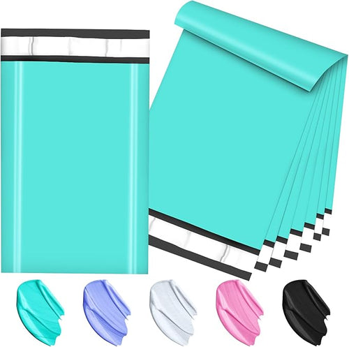 120PC Poly Mailers 6x9 Inch Teal Shipping Envelopes Bags Shipping Bags by JollyTrip