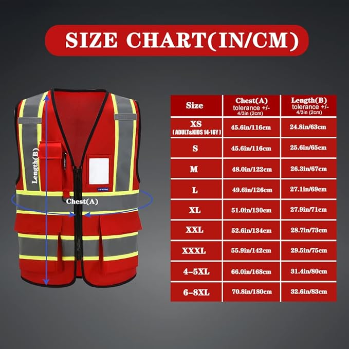 AYKRM Custom Logo Personalised Printed High Visibility Reflective 2 two tone - Image 3
