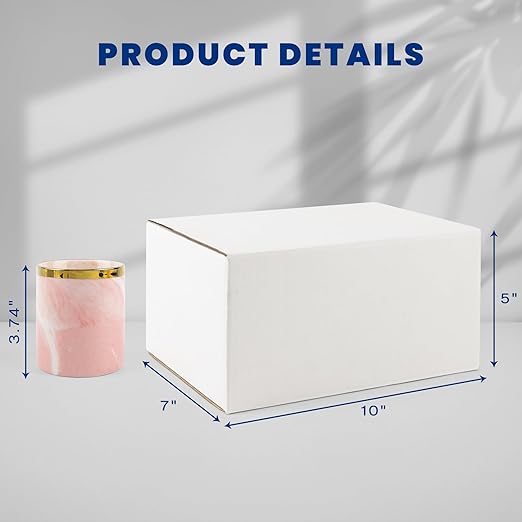 Golden State Art 10x7x5 Inches White Shipping Boxes 28 Pack, Corrugated - Image 2