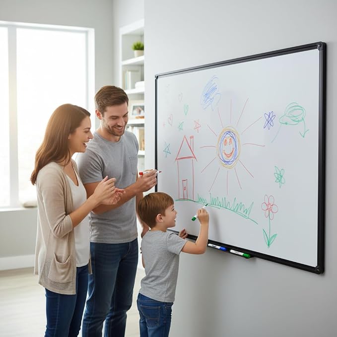 Dry Erase Board for Wall, Wall-Mounted White Board for School, Office and Home - Image 7