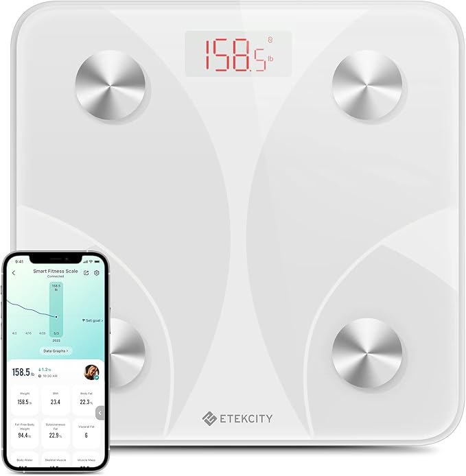 Etekcity Scale for Body Weight, Smart Digital Bathroom Weighing Scales by Etekcity