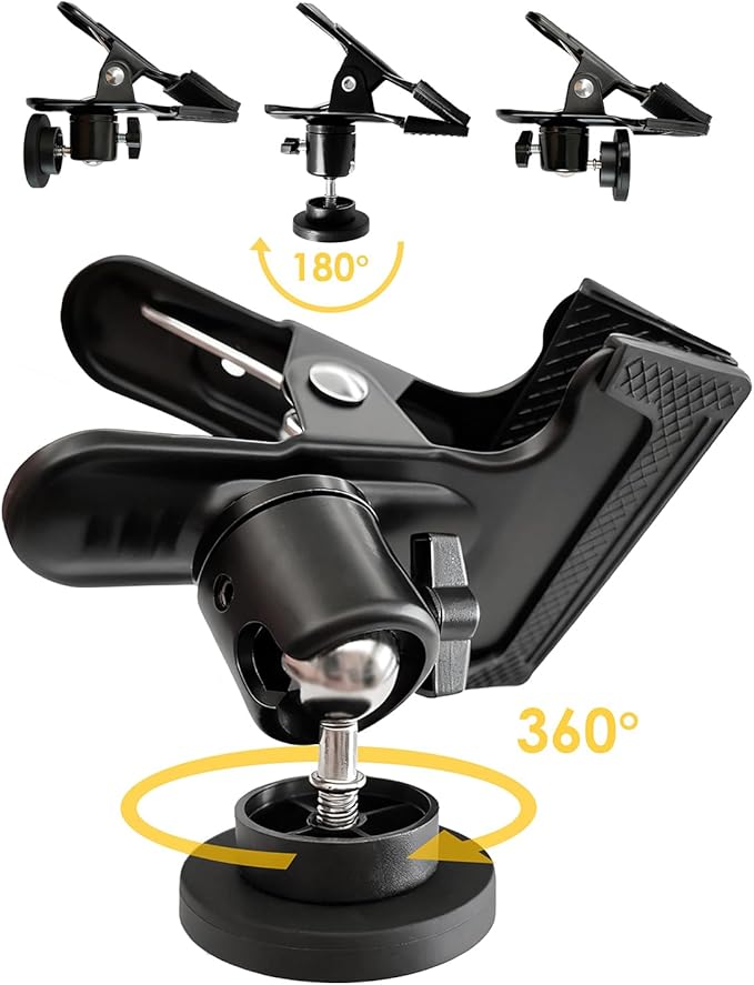 Heavy Duty Magnetic Clips with 2 Inch Opening, 360 Degree Rotating Magnets - Image 4
