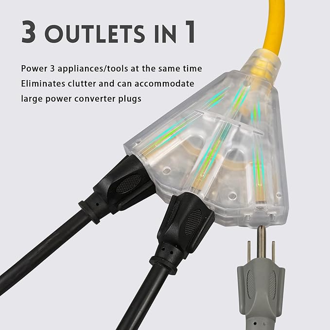 EP 15 Ft Lighted Outdoor Extension Cord - Image 4
