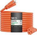 PLUGTUL 50 FT 12/3 Outdoor Extension Cord Waterproof, Heavy Duty 12 Gauge SJTW by PLUGTUL