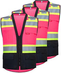 ProtectX 6 Pockets High Visibility Safety Vest by ProtectX