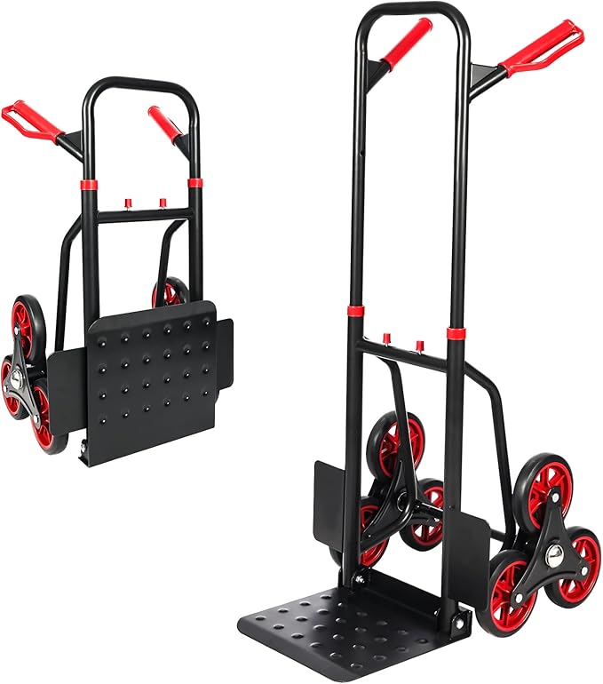 RedSwing Stair Climbing Hand Truck - 330lb Heavy Duty 6-Wheel Dolly Cart by RedSwing