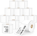 Tacnology 12 Rolls 3600 Labels Compatible by Tacnology
