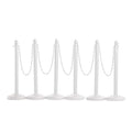 Montour Line Plastic Stanchion White 2.5 Inch Diameter by Crowd+Control+Warehouse