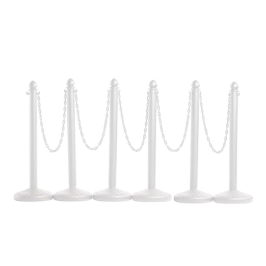Montour Line Plastic Stanchion White 2.5 Inch Diameter by Crowd+Control+Warehouse