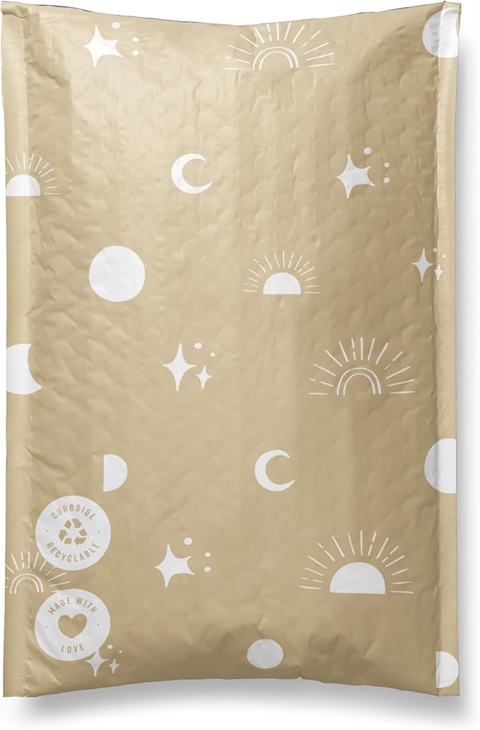 Paper Bubble Mailers 6x9-25 Pack Biodegradable Shipping Bags by Impack