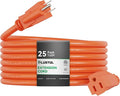 PLUGTUL 25 FT 12/3 Outdoor Extension Cord Waterproof, Heavy Duty 12 Gauge SJTW by PLUGTUL