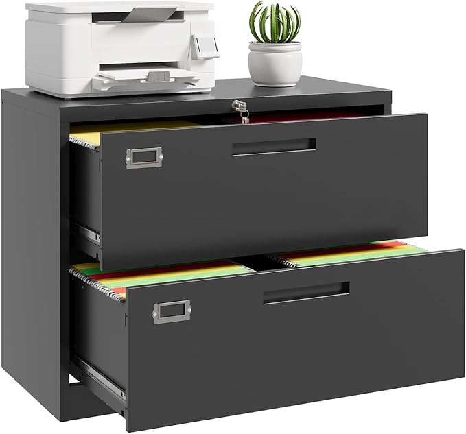 Lateral File Cabinet, Metal Filing Cabinet by ZAOUS