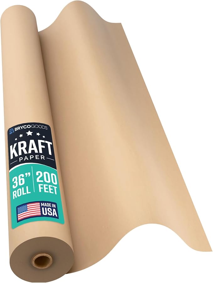 Large Brown Kraft Paper Roll by BrycoGoods