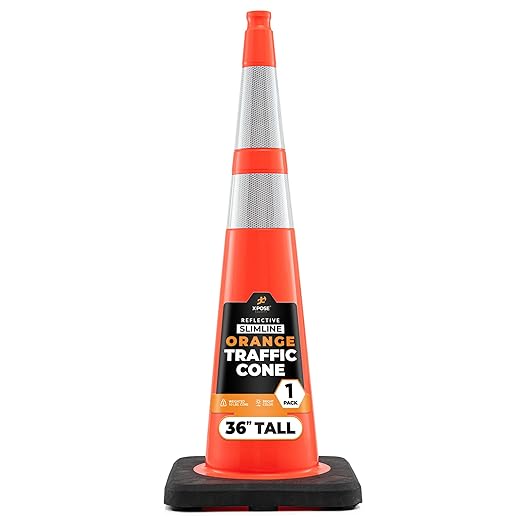 Xpose Safety 36 Inch Orange Slim Line Traffic Cones by XposeSafety