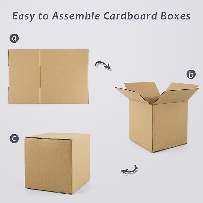 Frametory 6x6x6 Pack of 28 Corrugated Cardboard Packing Shipping Mailing Moving - Image 7