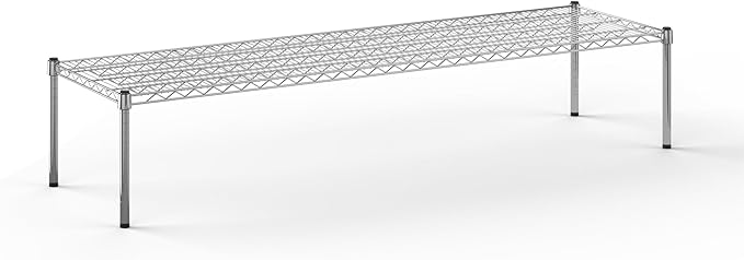 21''W x 72''L x 14''H Chrome Plated Wire Dunnage Rack | Off The Floor Storage by Regal+Altair
