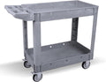 Utility Rolling Tool Cart, 40 x 17-Inch Plastic Rolling Carts, Huge Storage by Tooremine