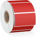 Misofuki 2.25x1.25 1000 Rectangular Red Direct Thermal Labels Roll Compatible by Misofuki