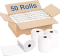 3" x 165' Kitchen Register Rolls, 1 Ply Bond Printer Receipt Paper POS Cash by PonyPackaging