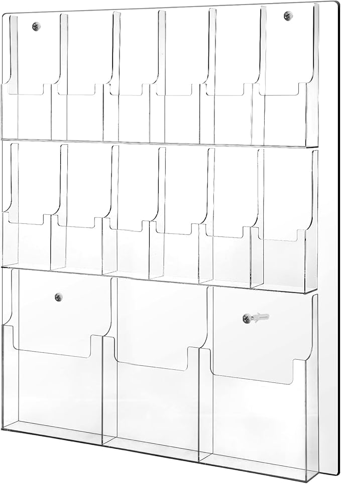 Weysat Acrylic Brochure Holder Wall Mount by Weysat