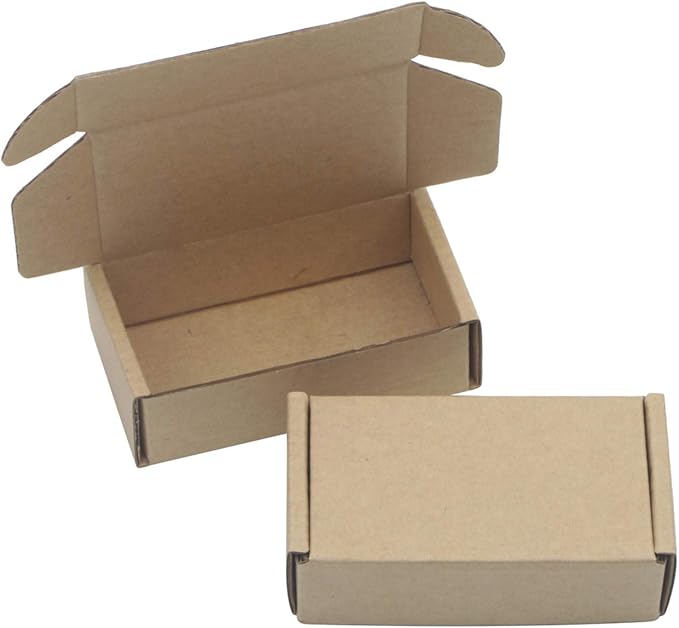 Ellbest 50 Pack Kraft Paper Boxes, Foldable Rectangular Paper Box Packing Box - Image 8