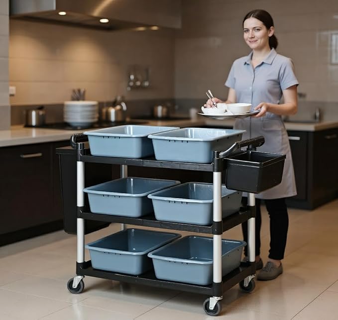 Plastic Service Utility Cart - Image 4