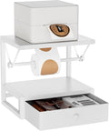 IBUYKE Label Holder for Rolls and Fan-Fold Labels, Wooden Thermal Shipping by IBUYKE