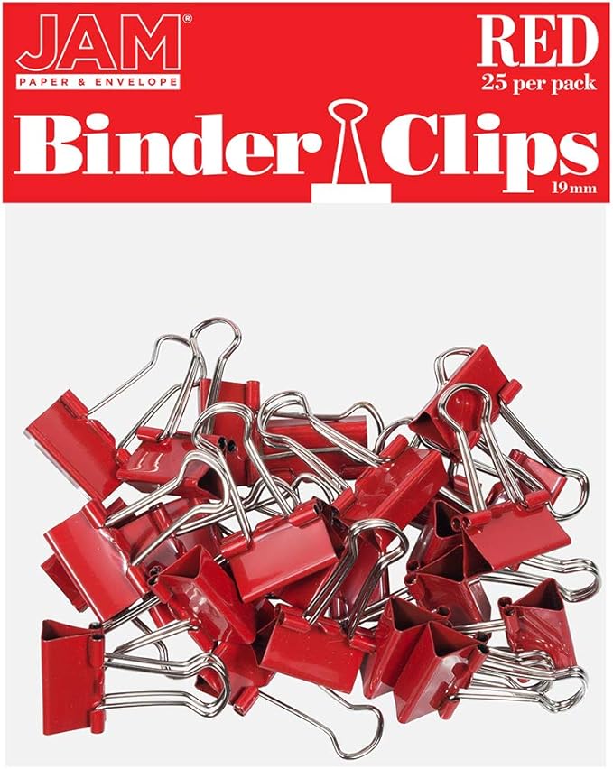 JAM PAPER Colorful Binder Clips by JAMPaper