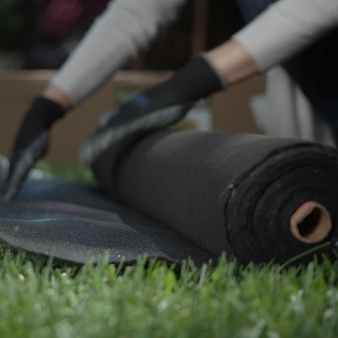 ECOgardener Premium 5oz Landscape Fabric, 4ft x 250ft Pro Garden Weed Barrier - Image 6