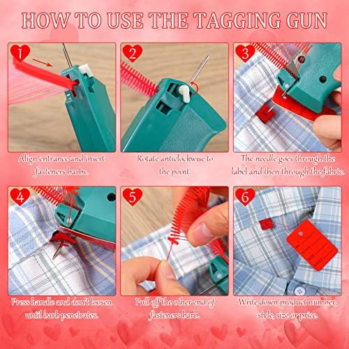 Chumia 3576 Pcs Chumia Stitch Gun for Clothes, Tagging Gun, Red - Image 3