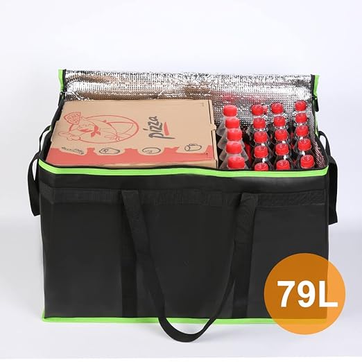 Bodaon 3-Pack Insulated Food Delivery Bag, XXX-Large Meal Grocery Tote - Image 4
