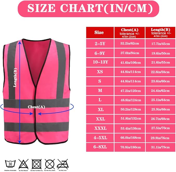 AYKRM 12 colour High visibility viz vest hi vis viz reflective work - Image 4