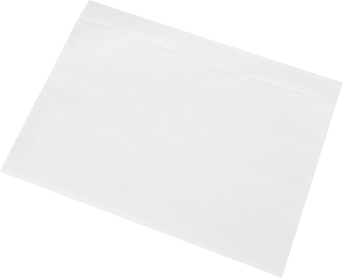 7.5" x 5.5" Shipping Label Sleeves, SJPACK Clear Adhesive Top Loading Packing - Image 2