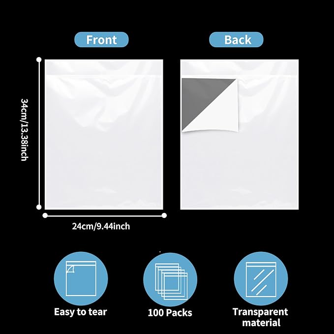 souG 100Pcs Self Adhesive Display Pockets - Image 2