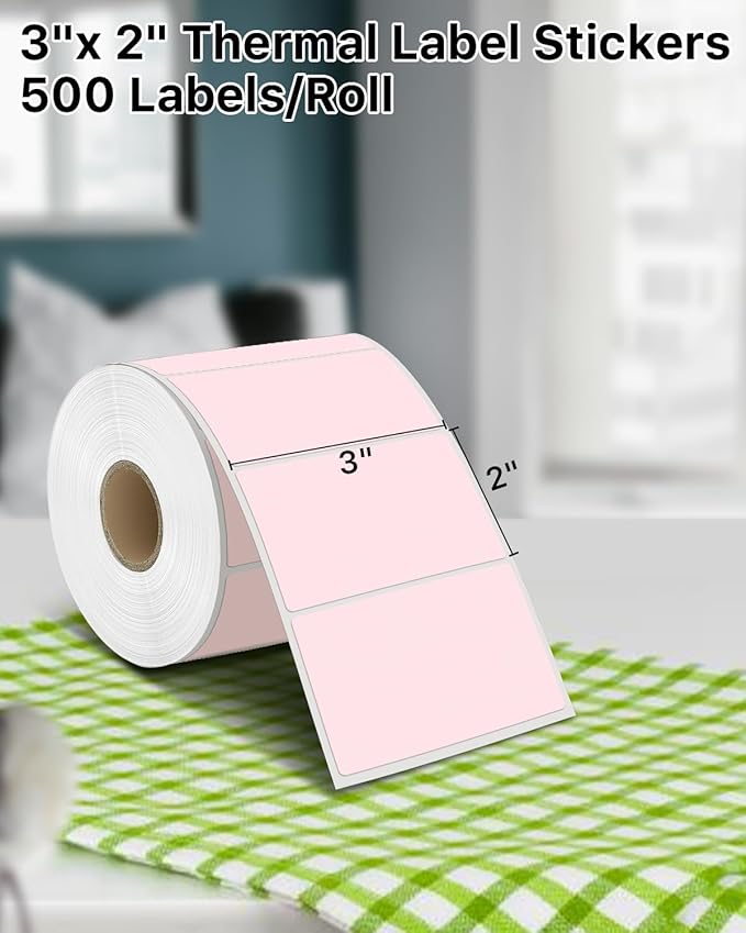 iEager 3" x 2" Thermal Labels, Rectangle Thermal Printer Stickers, - Image 2